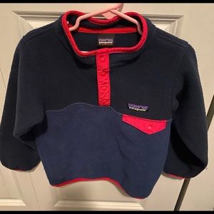 Patagonia 4T boys fleece. Red and blue